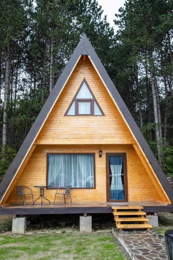 Catunul Din Podei A-Frame Dragoslavele Exterior foto