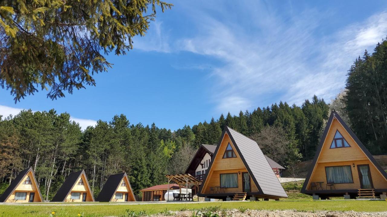 Catunul Din Podei A-Frame Dragoslavele Exterior foto