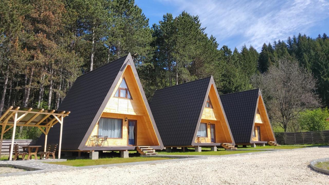 Catunul Din Podei A-Frame Dragoslavele Exterior foto
